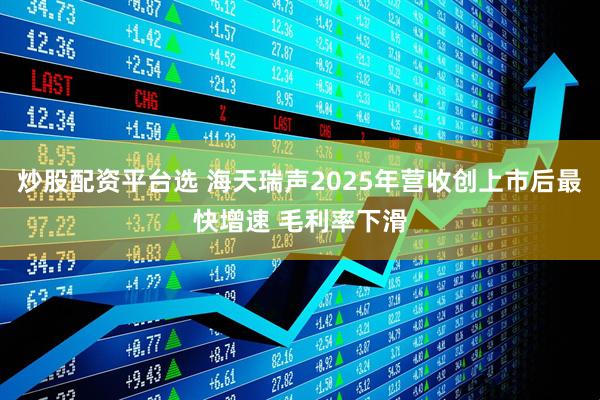 炒股配资平台选 海天瑞声2025年营收创上市后最快增速 毛利率下滑